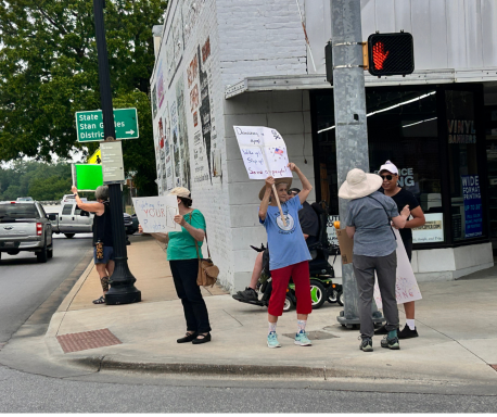 CODA members protesting